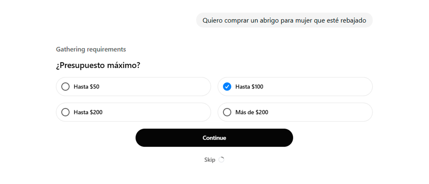 Presupuesto Shopping Research